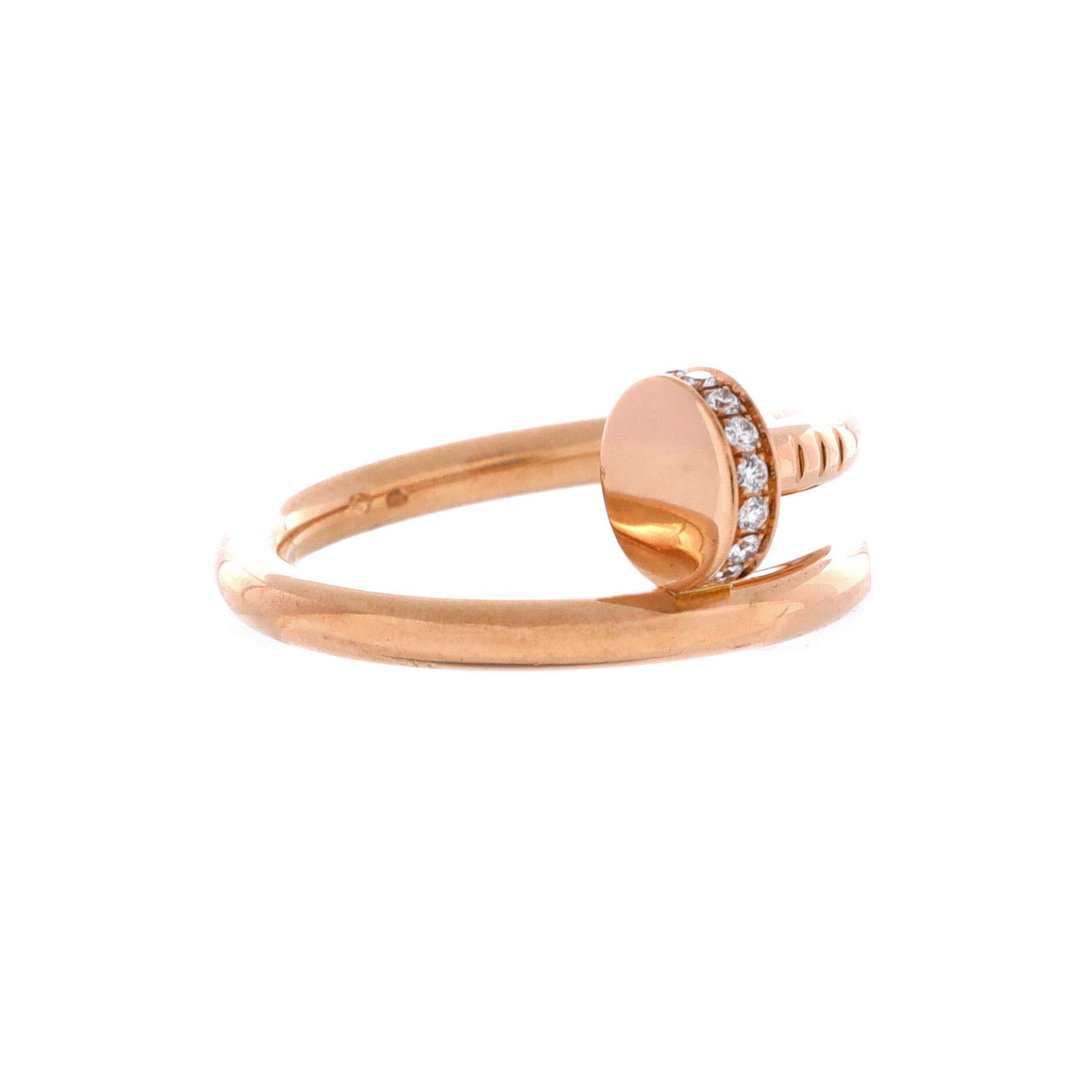 Juste un Clou Ring 18K Rose Gold and Diamonds