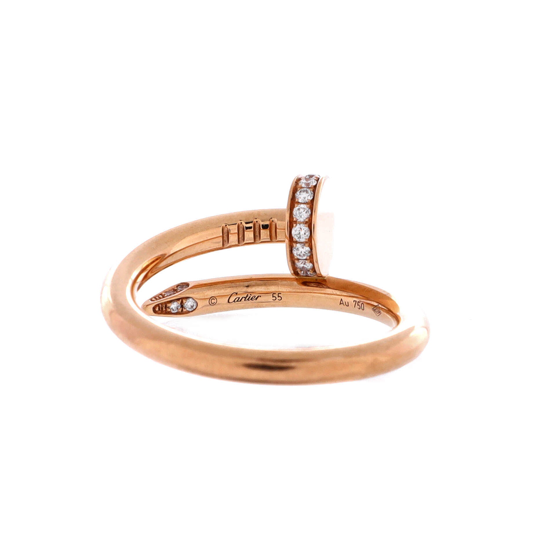 Juste un Clou Ring 18K Rose Gold and Diamonds