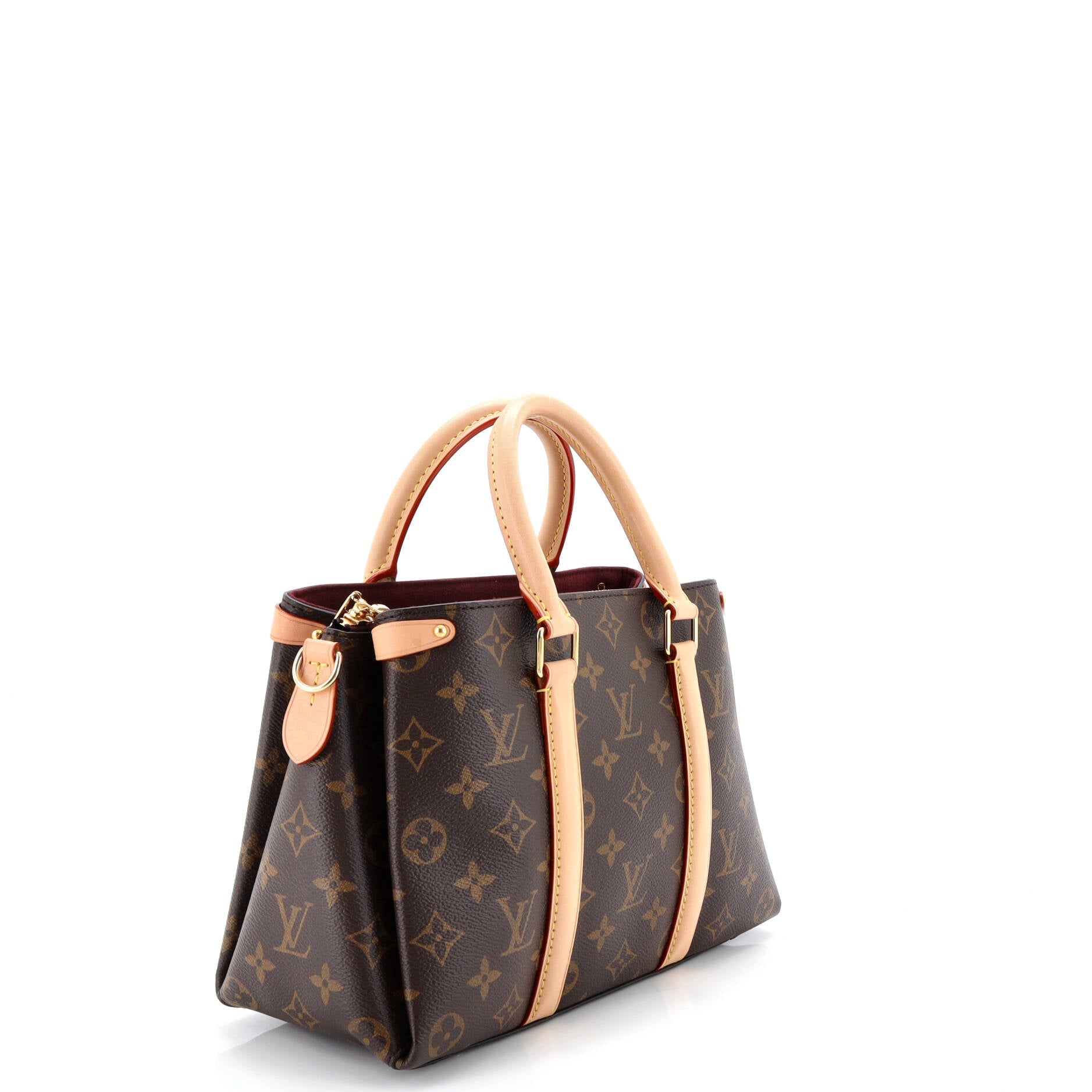 Soufflot Tote Monogram Canvas with Leather BB