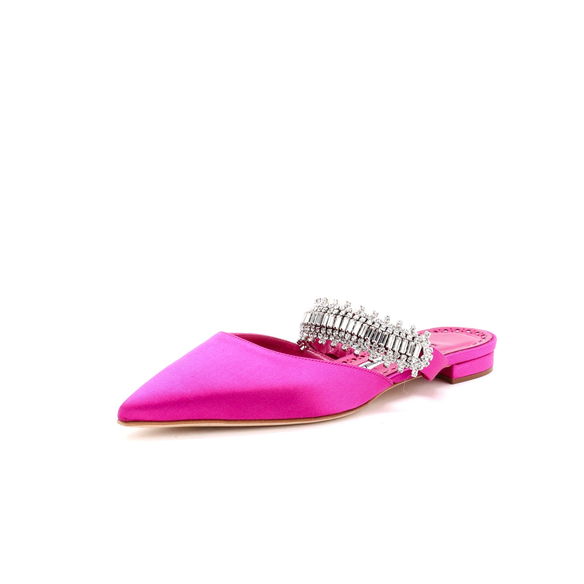 Women's Lutara Flat Mules Satin with Crystals