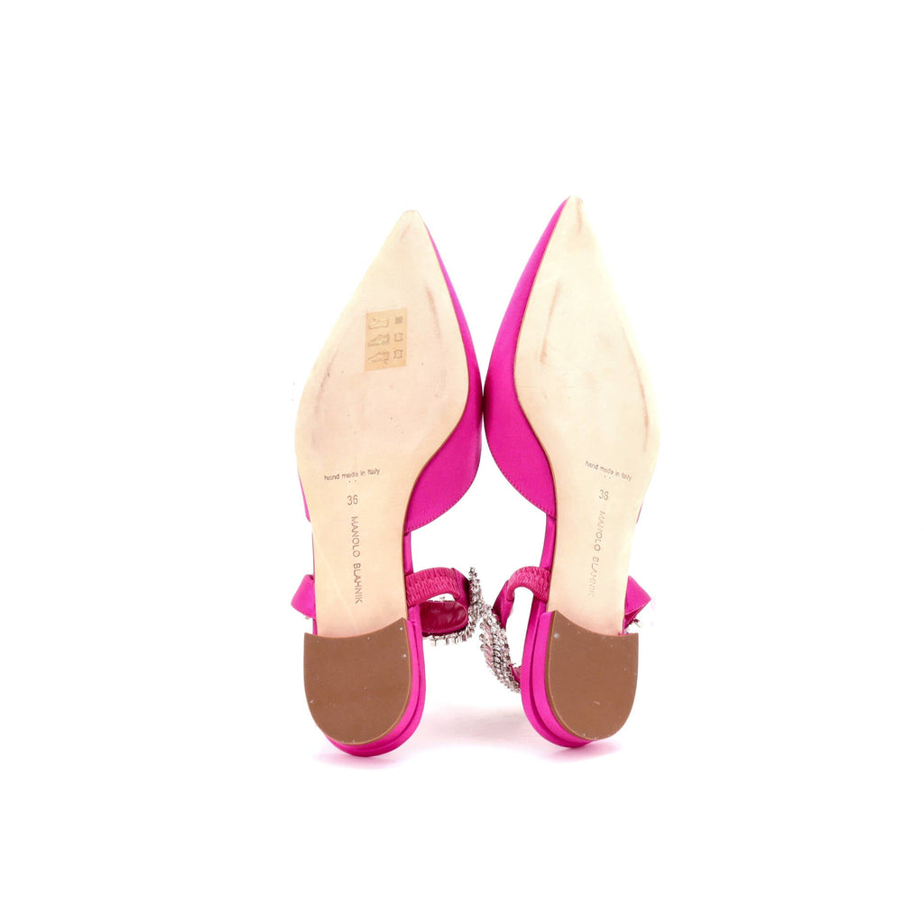 Women's Lutara Flat Mules Satin with Crystals