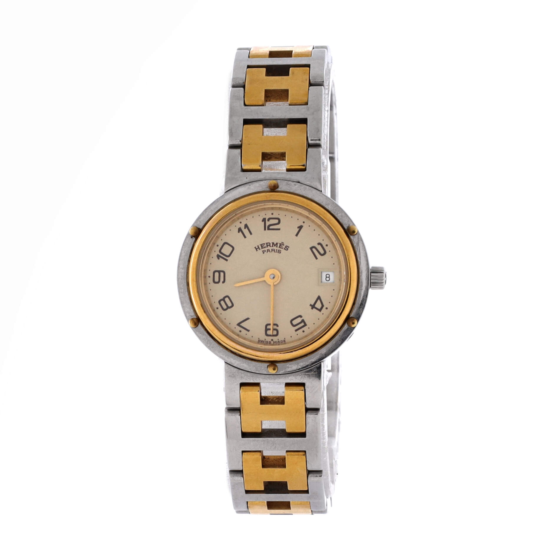 Clipper Quartz Watch Stainless Steel with Plated Metal 24