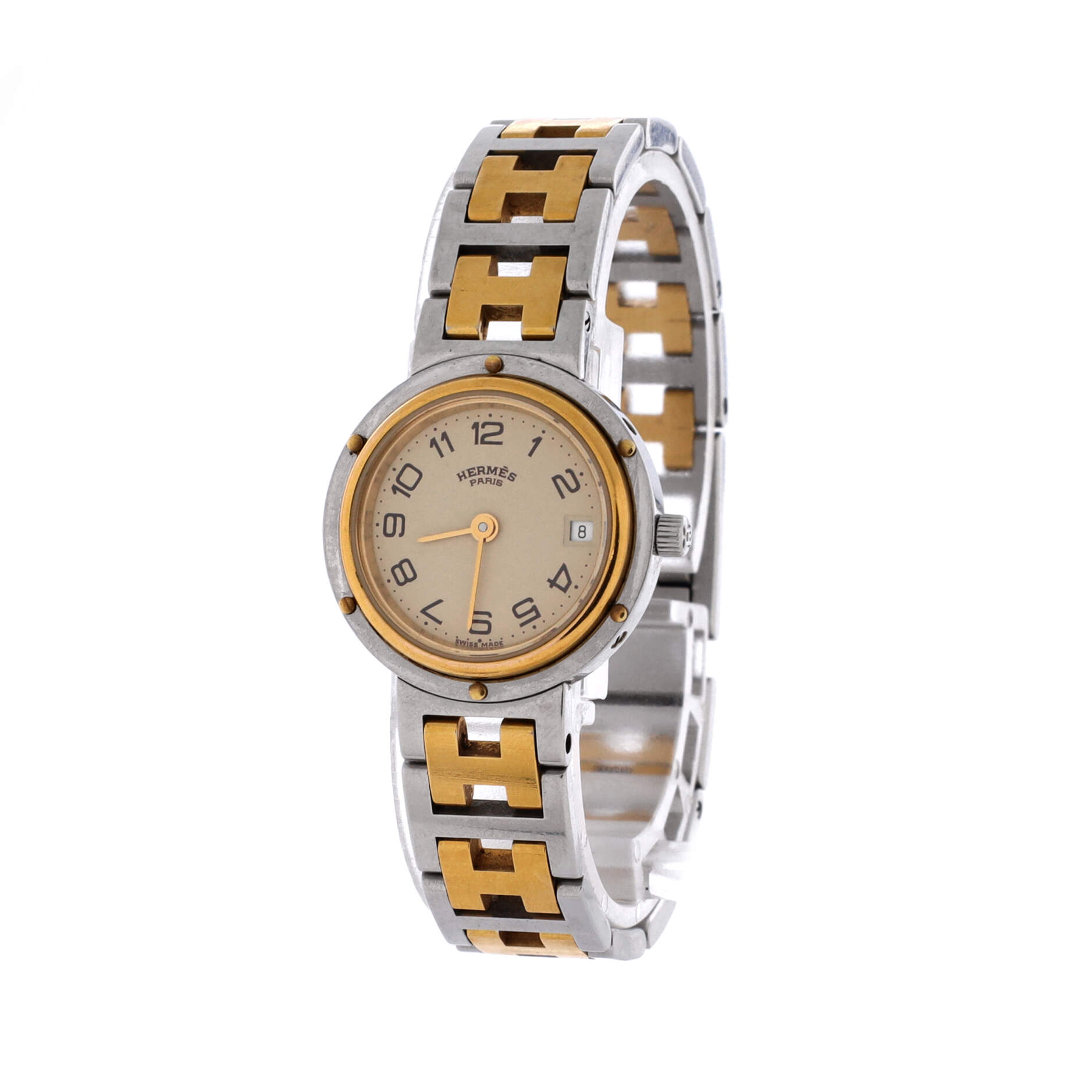 Clipper Quartz Watch Stainless Steel with Plated Metal 24