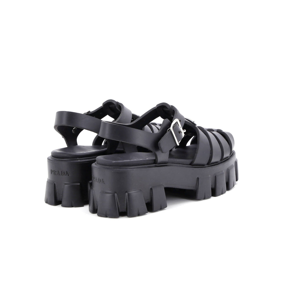 Women's Monolith Cage Platform Sandals Rubber