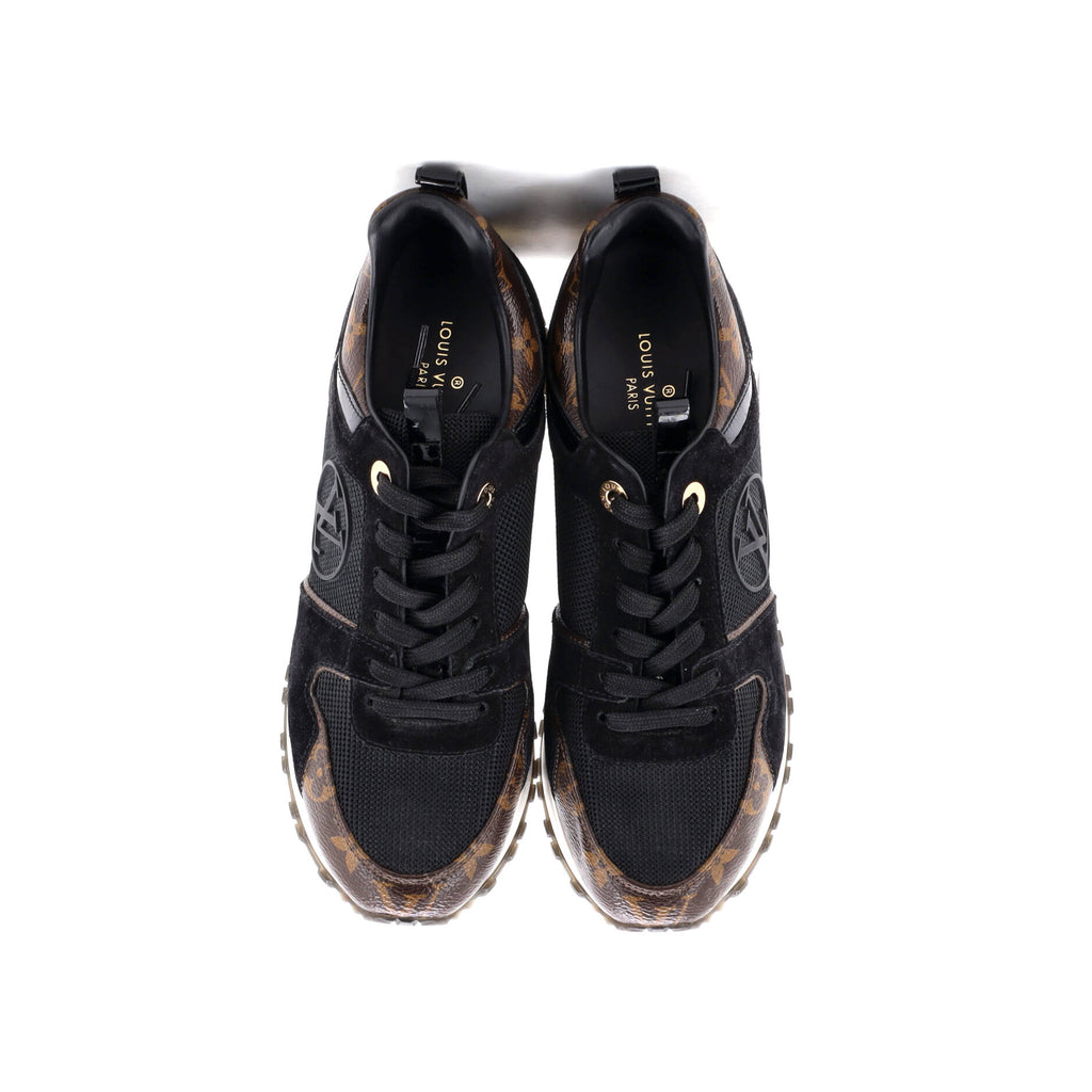 Women's Run Away Sneakers Mesh with Monogram Canvas and Suede