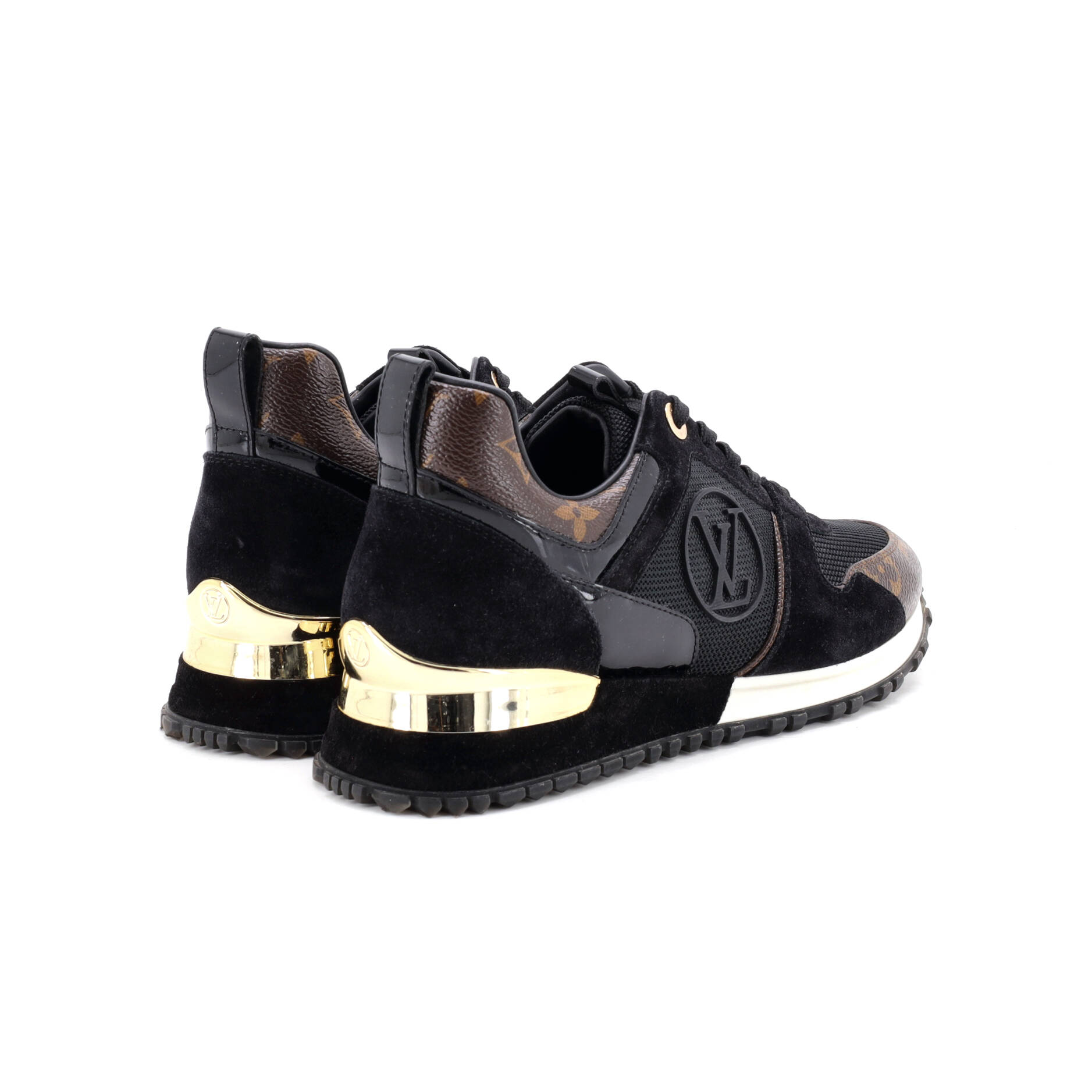 Women's Run Away Sneakers Mesh with Monogram Canvas and Suede