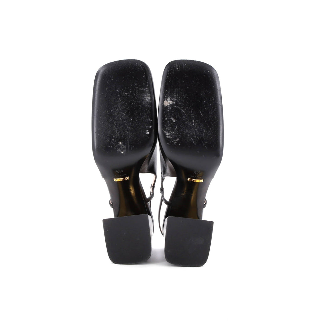 Women's Horsebit Slingback Pumps Leather