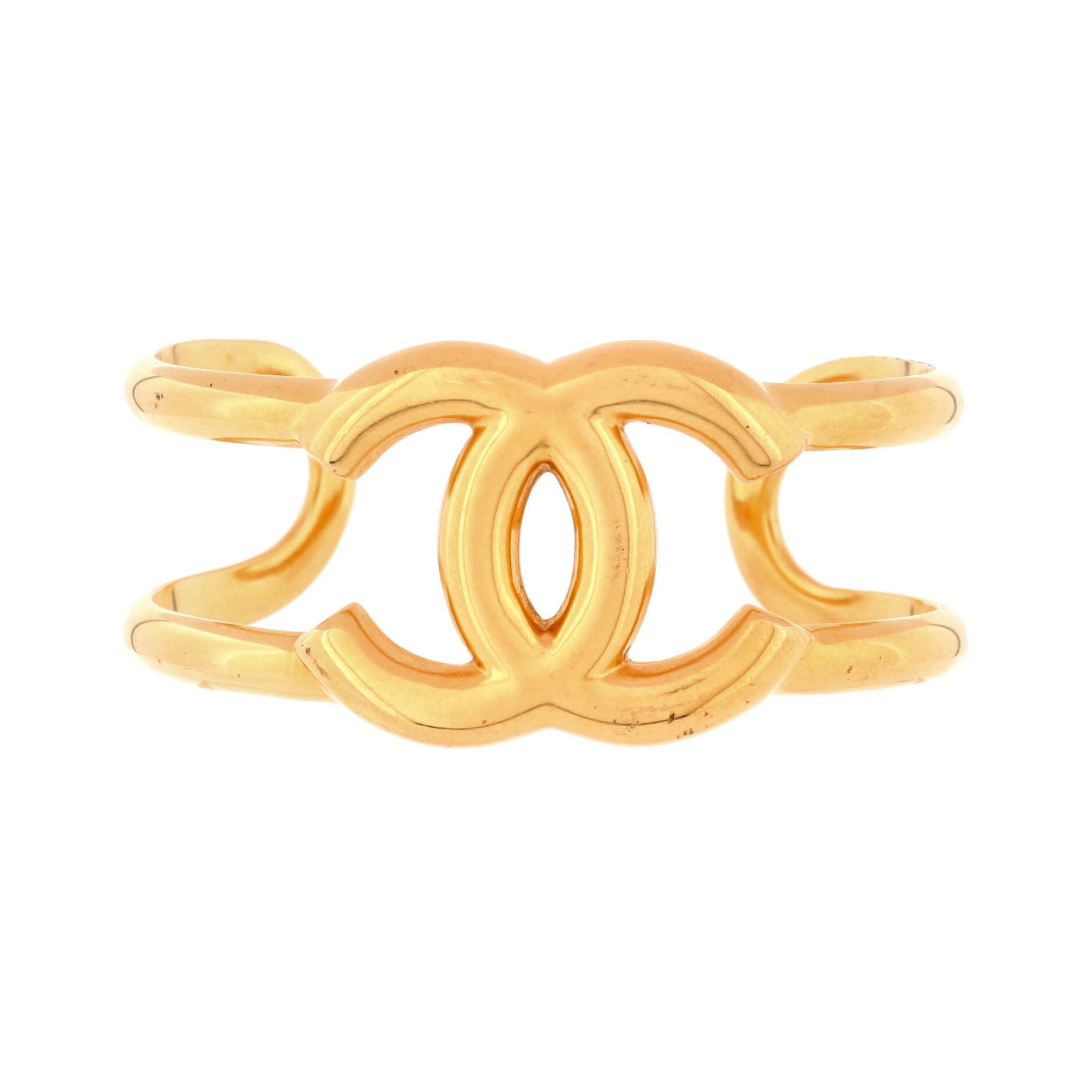 Vintage CC Cuff Bracelet Metal