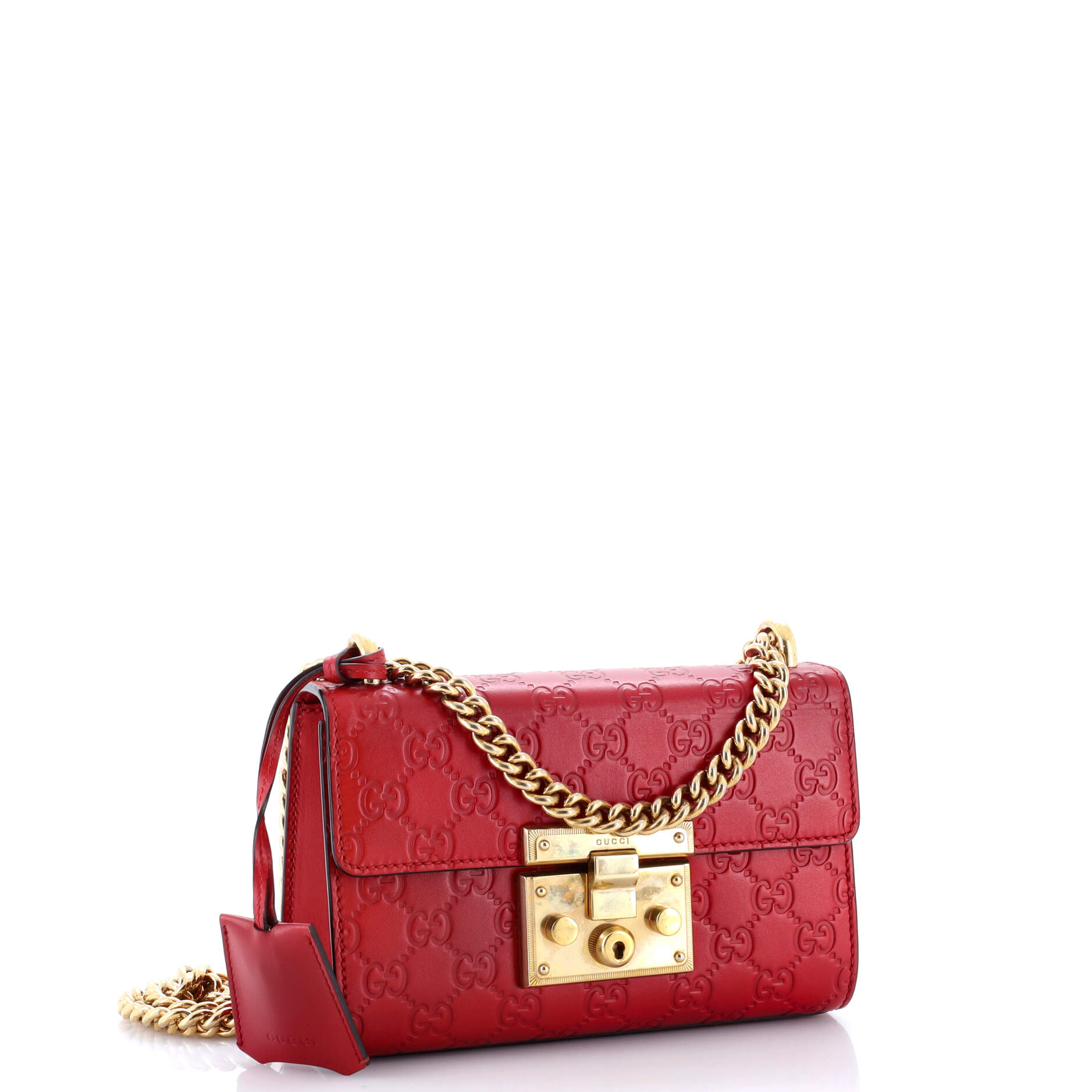 Padlock Shoulder Bag Guccissima Leather Small