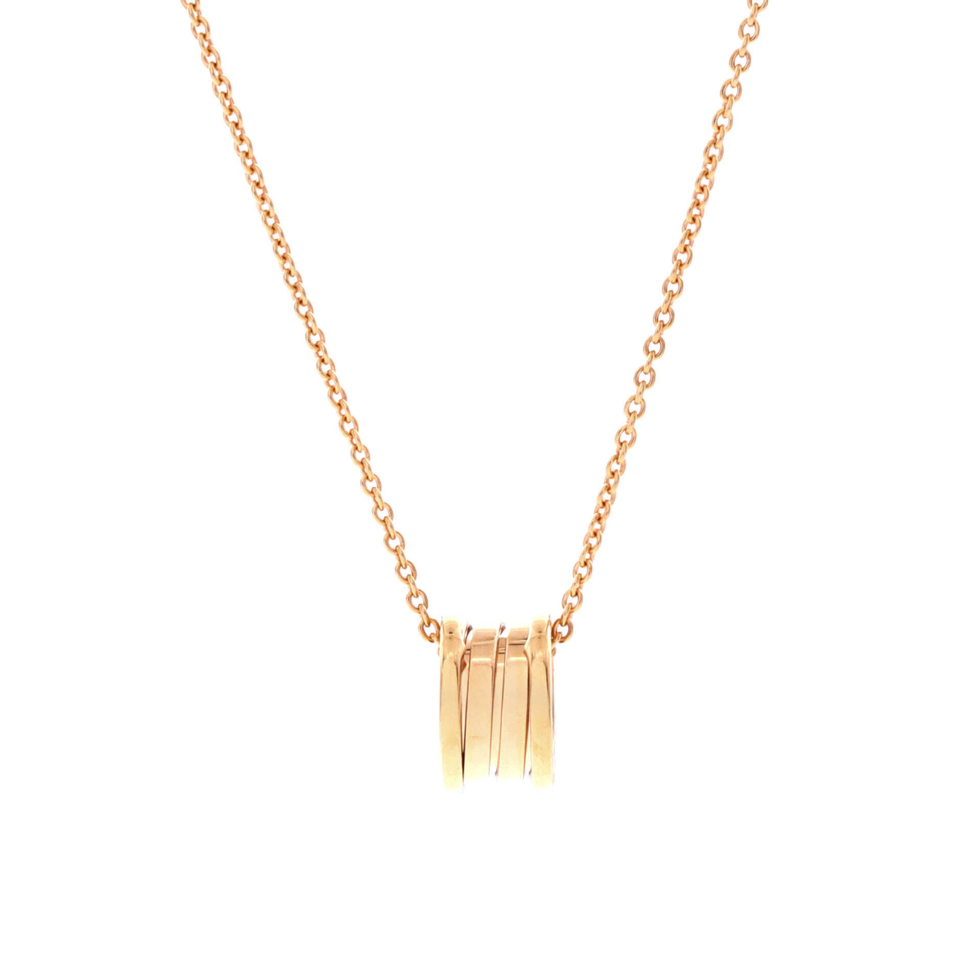 B.Zero1 Pendant Necklace 18K Yellow Gold
