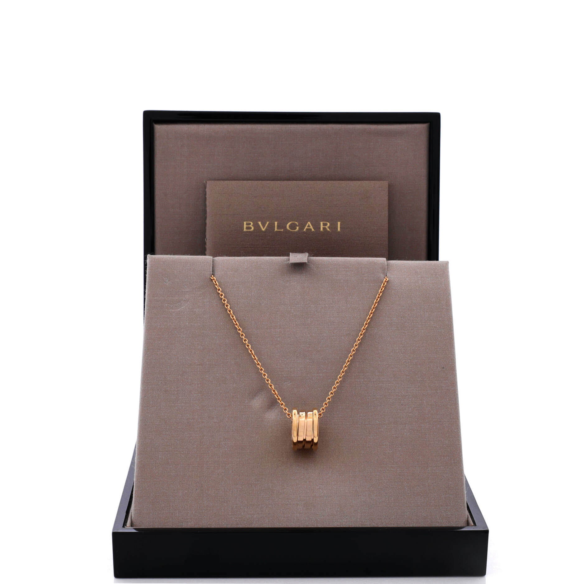 B.Zero1 Pendant Necklace 18K Yellow Gold