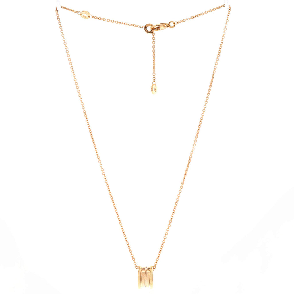 B.Zero1 Pendant Necklace 18K Yellow Gold