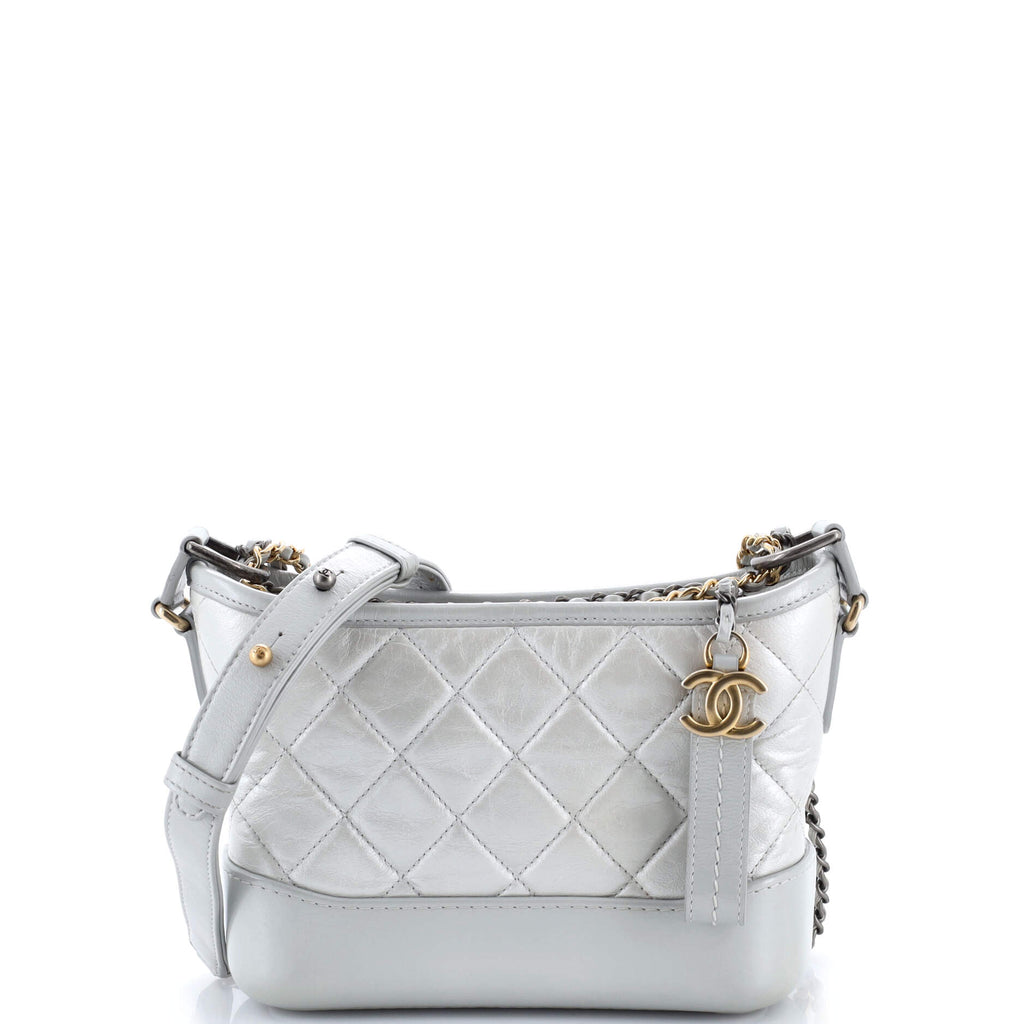 Gabrielle Hobo Quilted Aged Calfskin Small