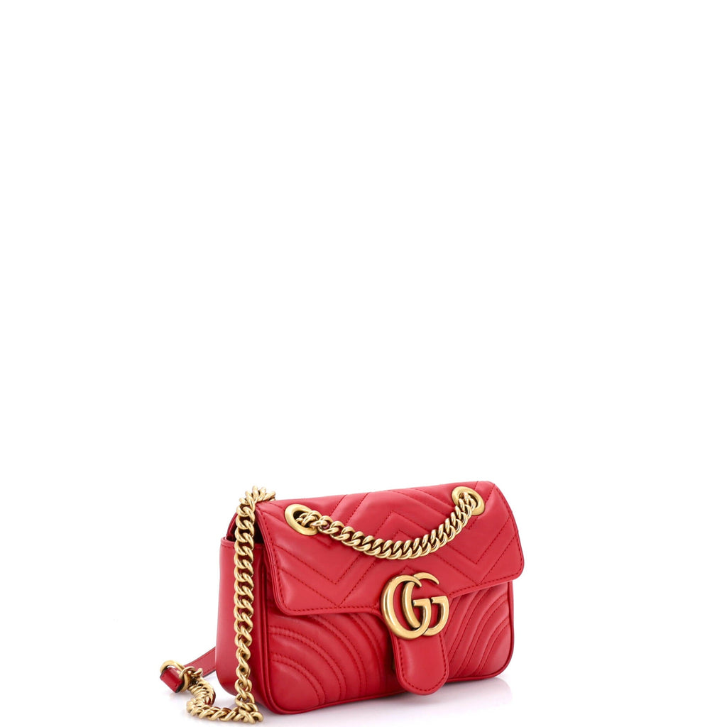GG Marmont Flap Bag Matelasse Leather Mini