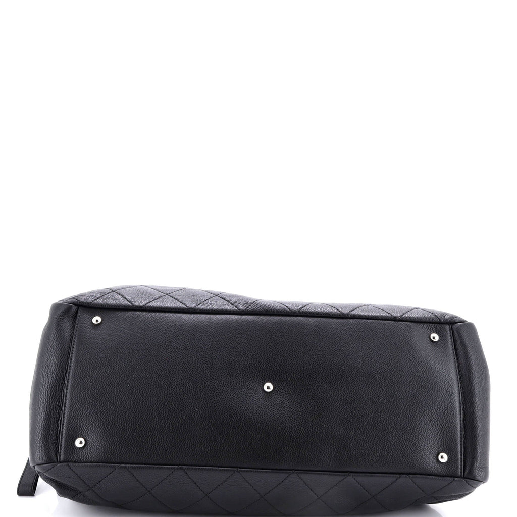 Timeless Classic Shopping Tote Quilted Caviar XL