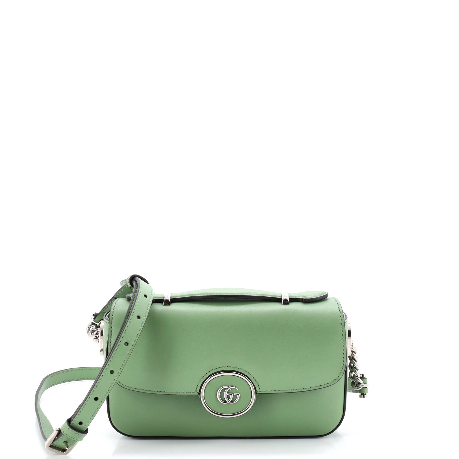 Petite GG Flap Shoulder Bag Leather Small
