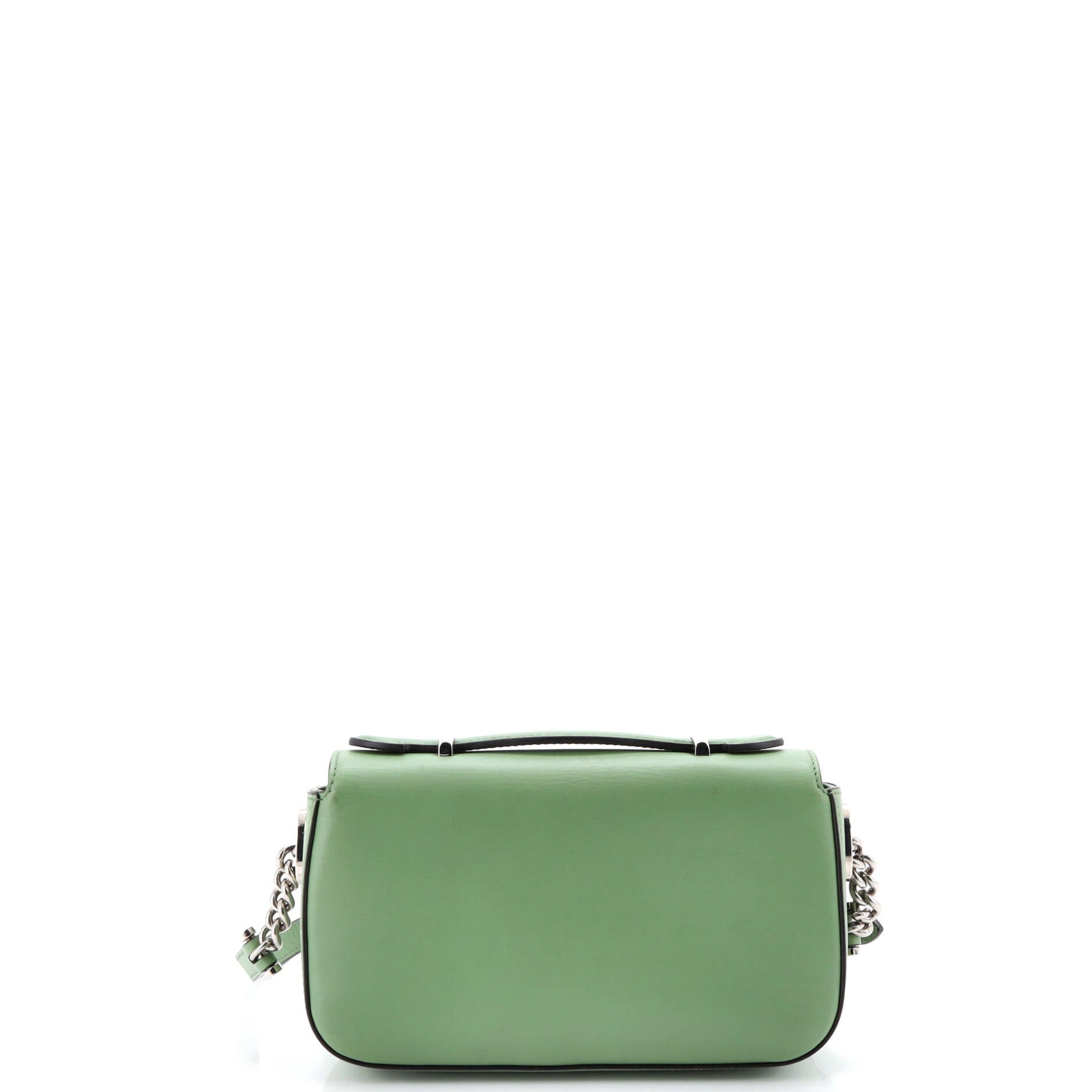 Petite GG Flap Shoulder Bag Leather Small