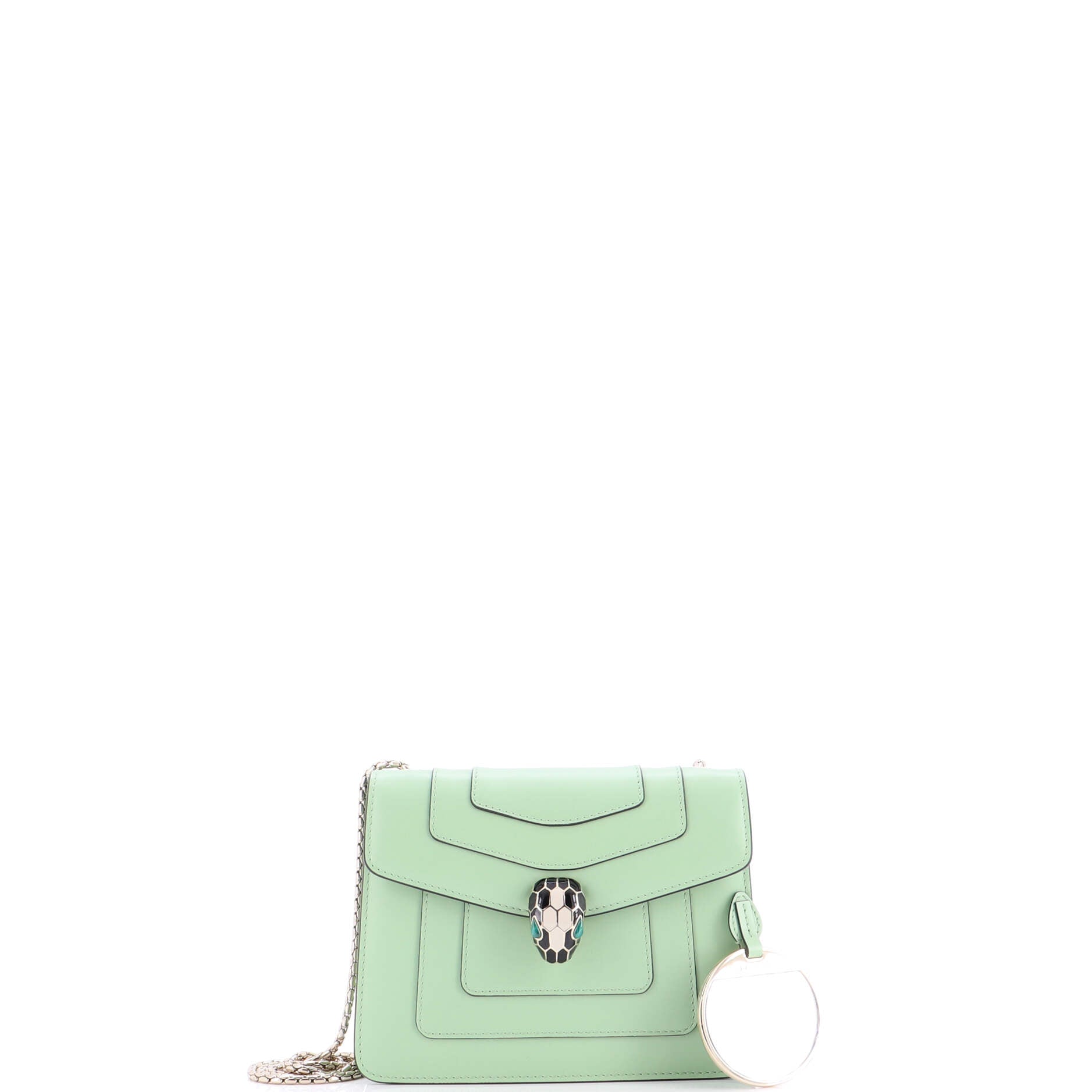 Serpenti Forever Square Shoulder Bag Leather Small