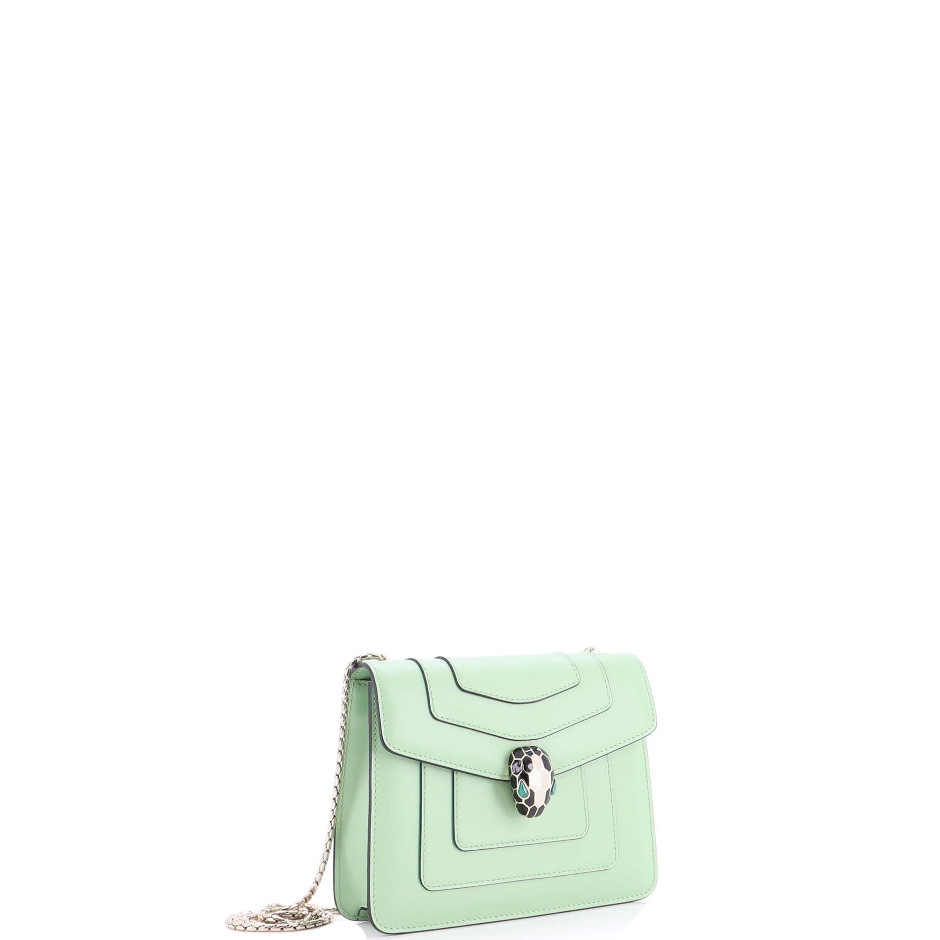 Serpenti Forever Square Shoulder Bag Leather Small