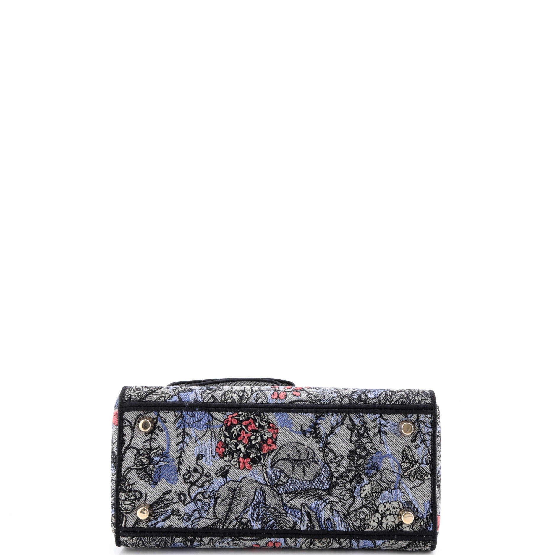 Lady D-Lite Bag Embroidered Canvas Medium