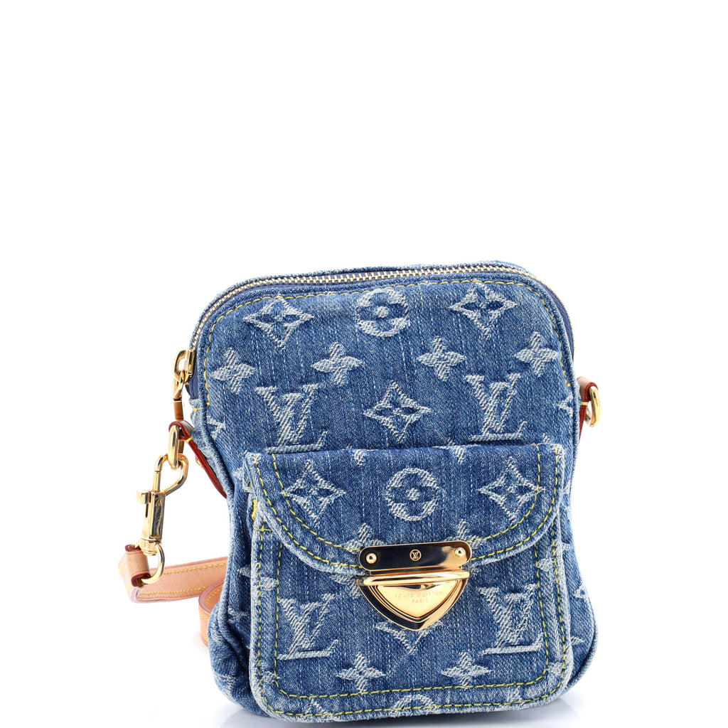 Fairfax Pochette Crossbody Bag LV Remix Monogram Denim