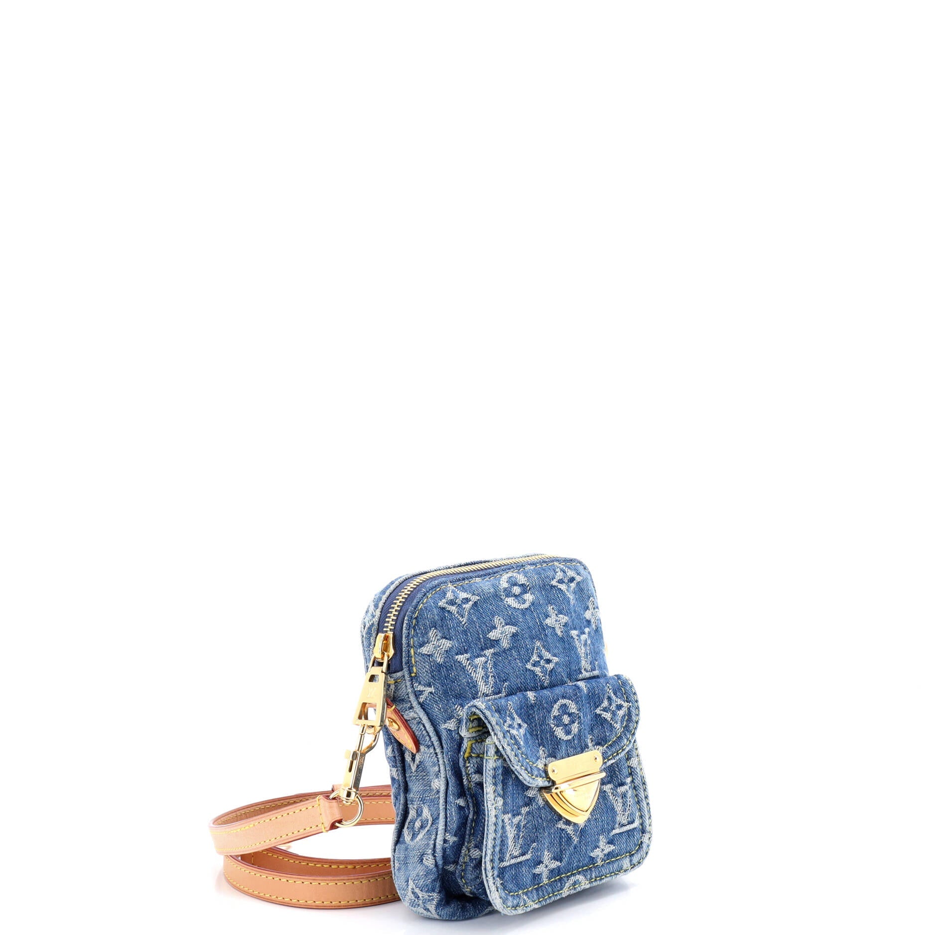Fairfax Pochette Crossbody Bag LV Remix Monogram Denim