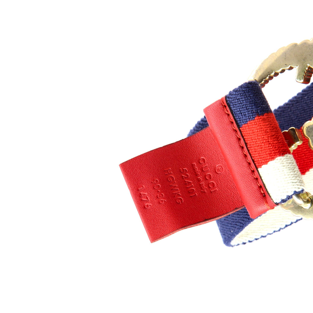 GG Torchon Web Belt Canvas Wide