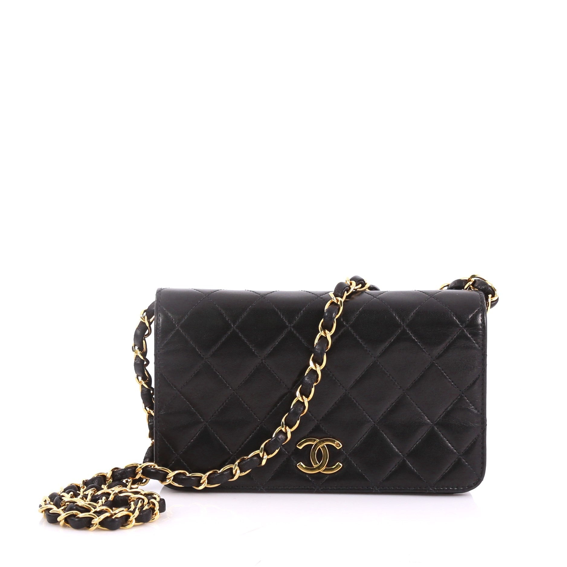 Vintage Full Flap Bag Quilted Lambskin Mini