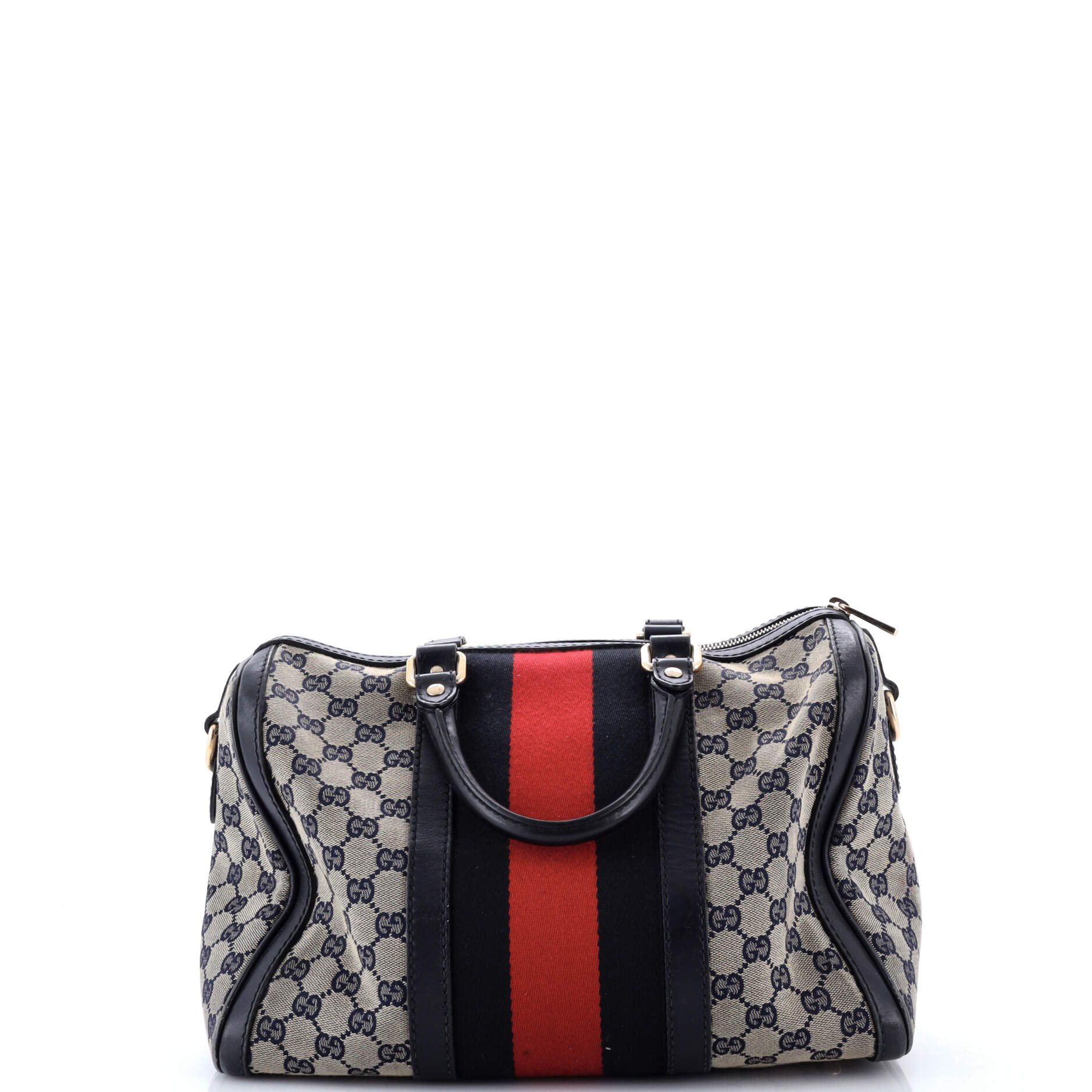 Vintage Web Boston Bag GG Canvas Medium