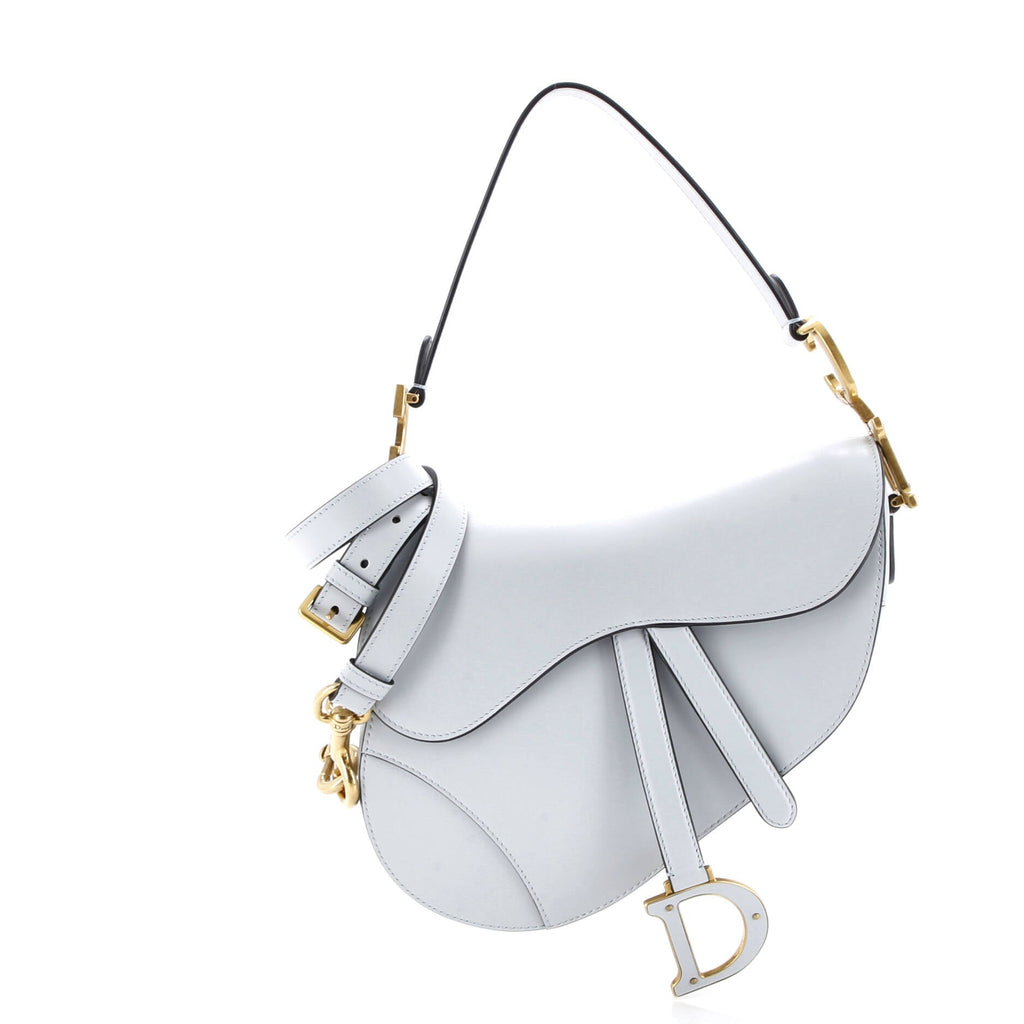 Saddle Handbag with Strap Leather Medium