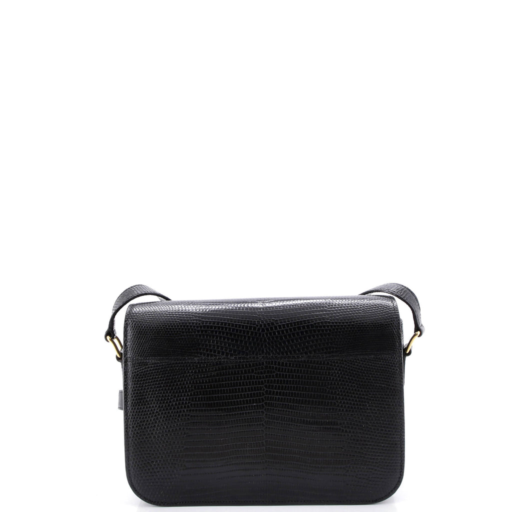 Triomphe Shoulder Bag Lizard Medium