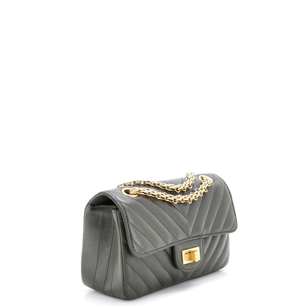 Reissue 2.55 Flap Bag Chevron Aged Calfskin Mini