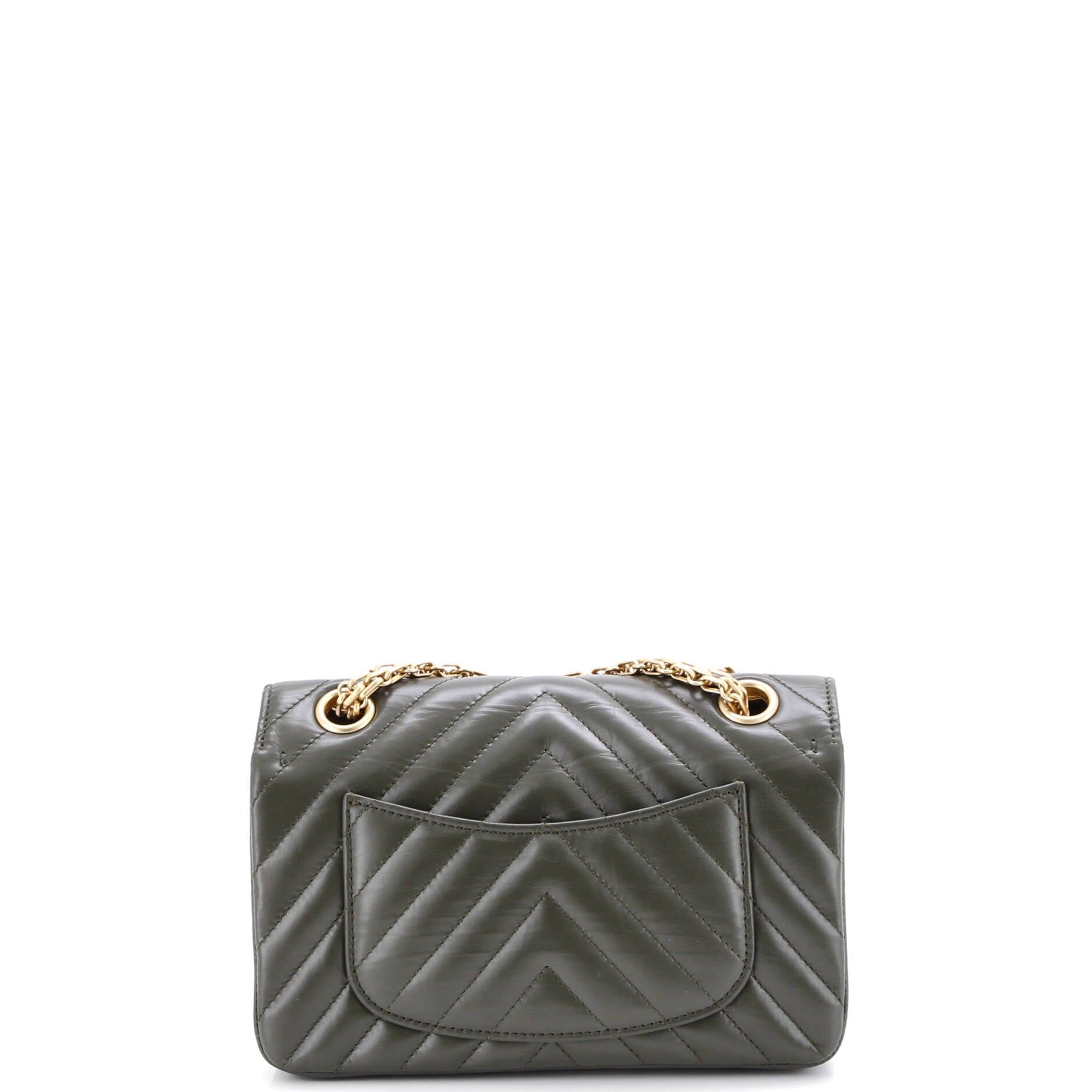 Reissue 2.55 Flap Bag Chevron Aged Calfskin Mini