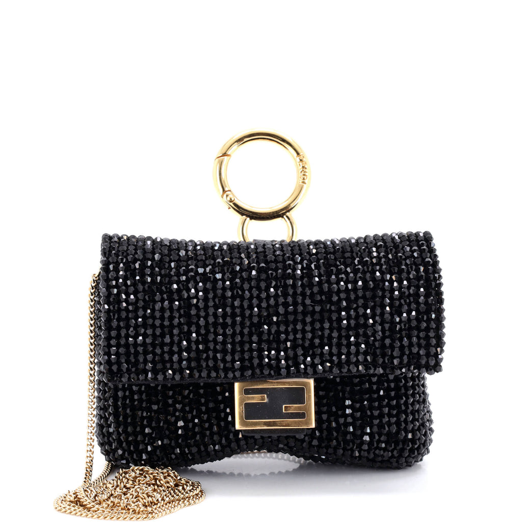 Chain Baguette Charm Bag Beads Nano