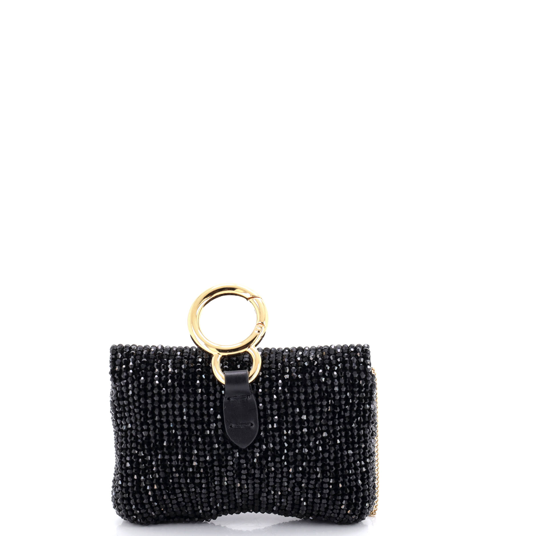 Chain Baguette Charm Bag Beads Nano