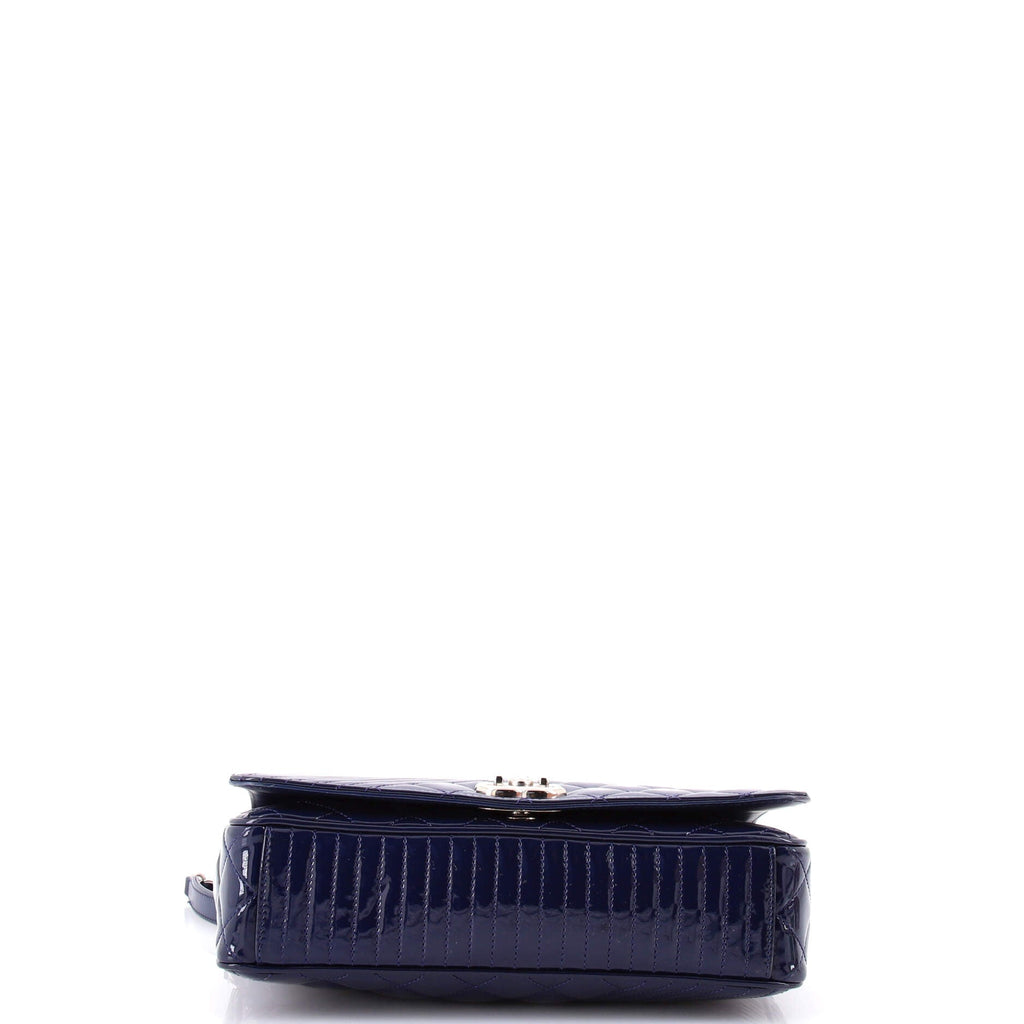 Coco Boy Flap Bag Quilted Patent Medium