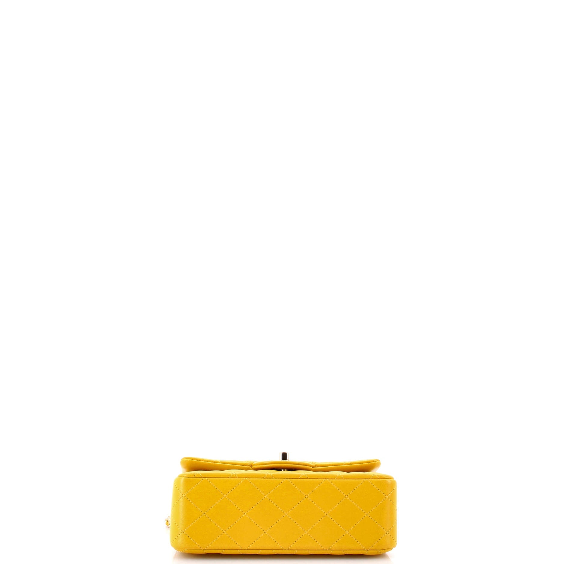 Classic Single Flap Top Handle Bag Quilted Lambskin Mini