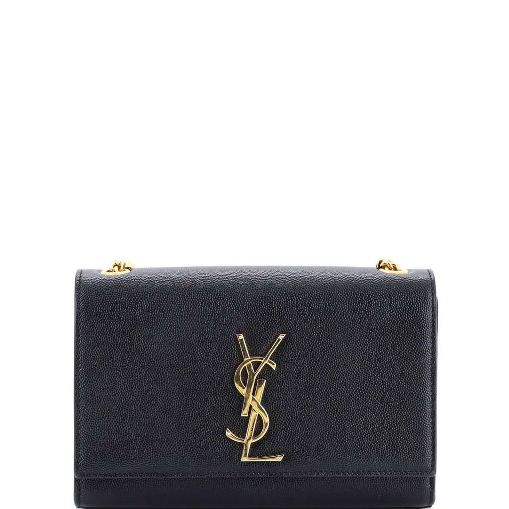 Classic Monogram Crossbody Bag Grainy Leather Small