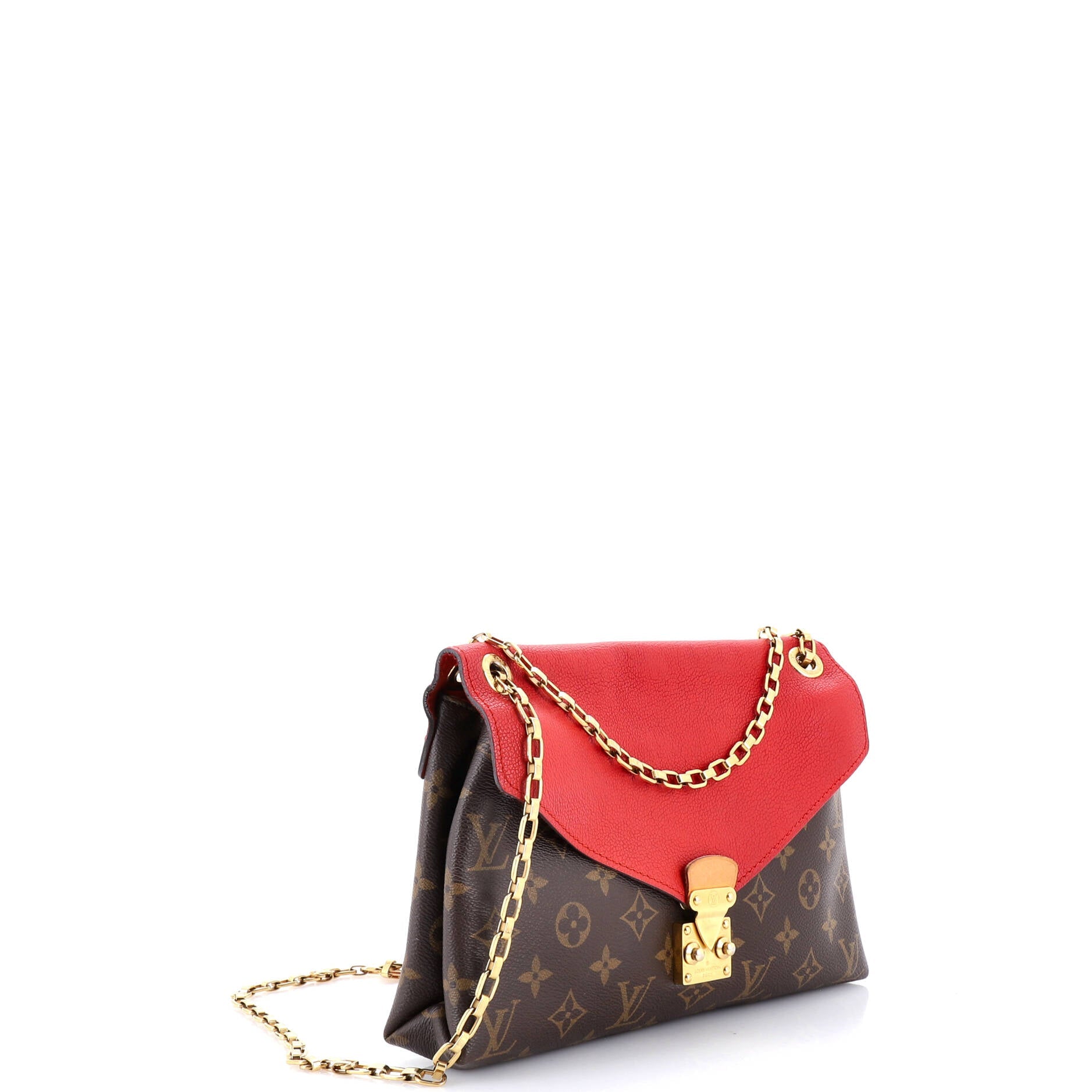 Pallas Chain Shoulder Bag Monogram Canvas and Calfskin