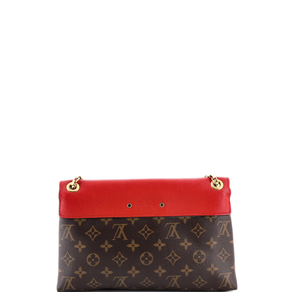 Pallas Chain Shoulder Bag Monogram Canvas and Calfskin