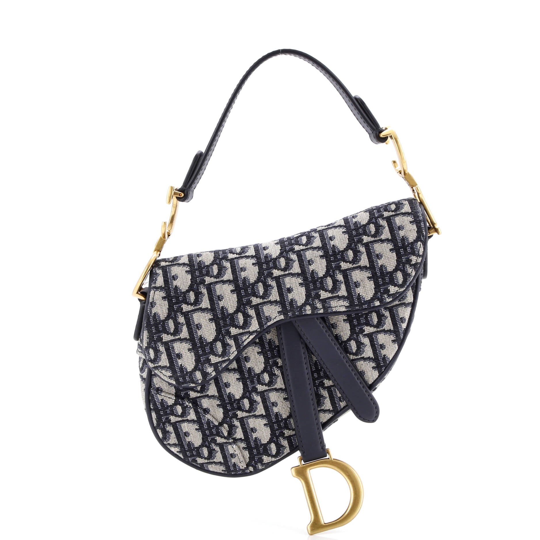 Saddle Handbag Oblique Canvas Mini