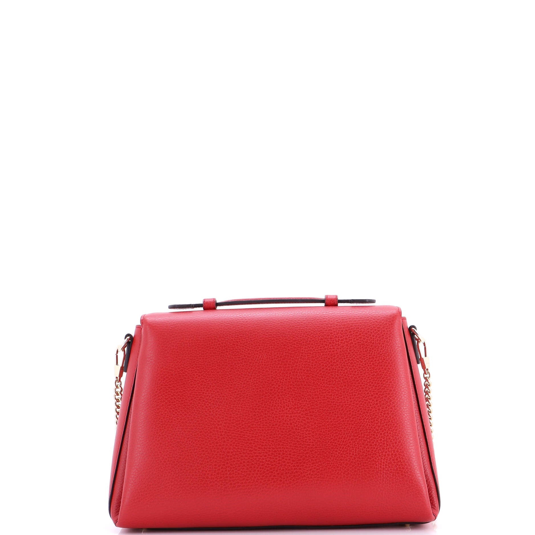 Interlocking Top Handle Bag Leather Medium