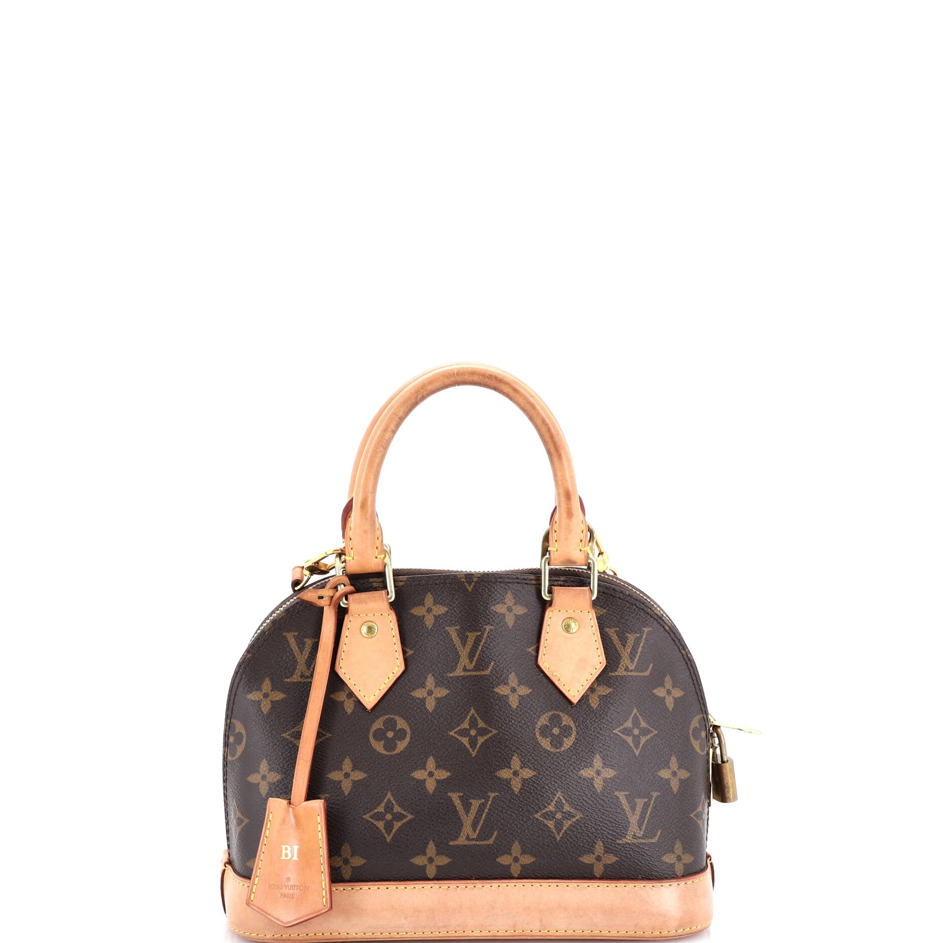 Alma Handbag Monogram Canvas BB