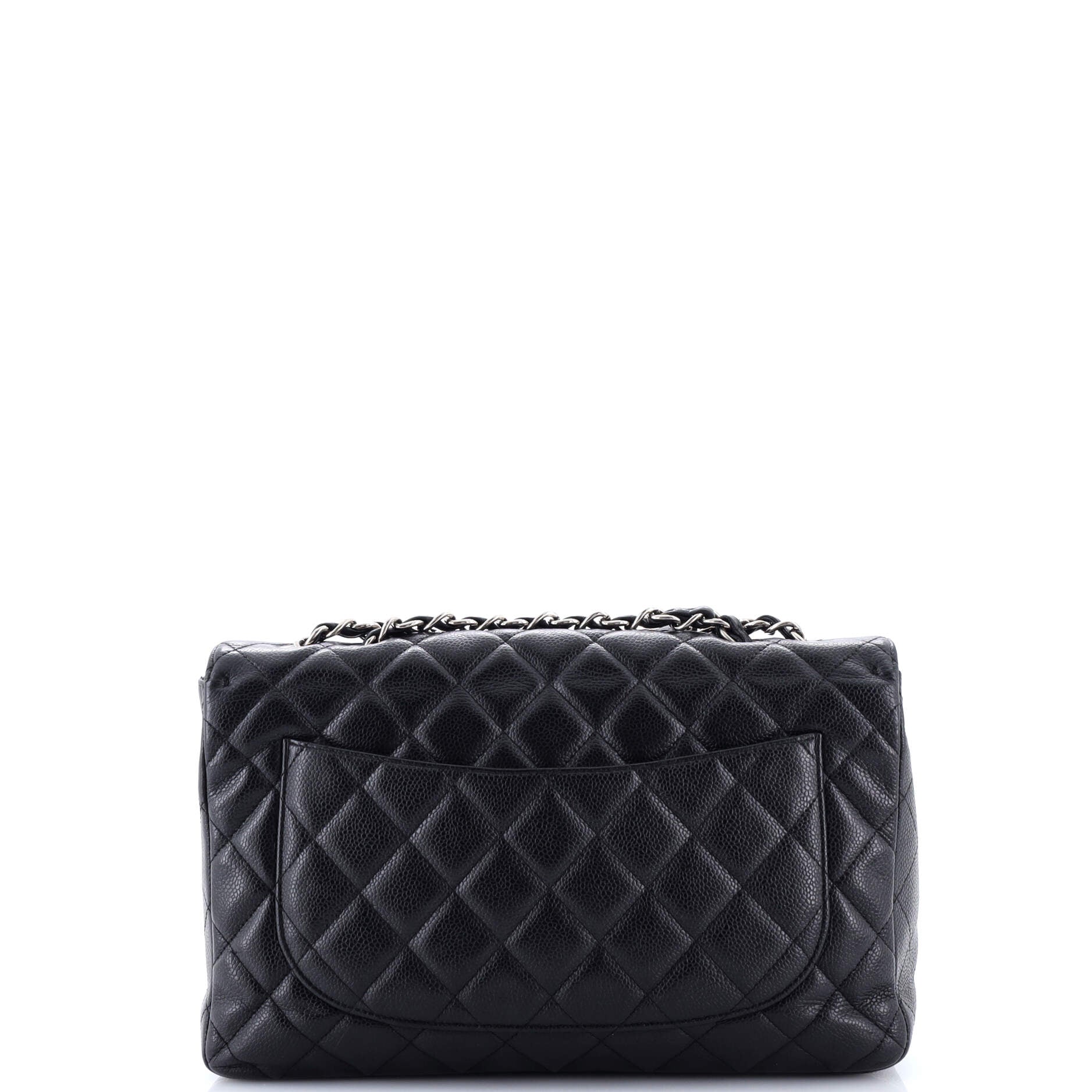 Classic Single Flap Bag Quilted Caviar Jumbo