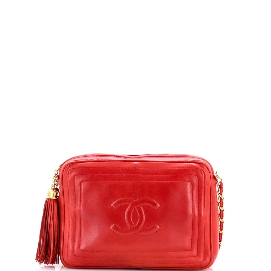 Vintage CC Tassel Camera Bag Lambskin Small