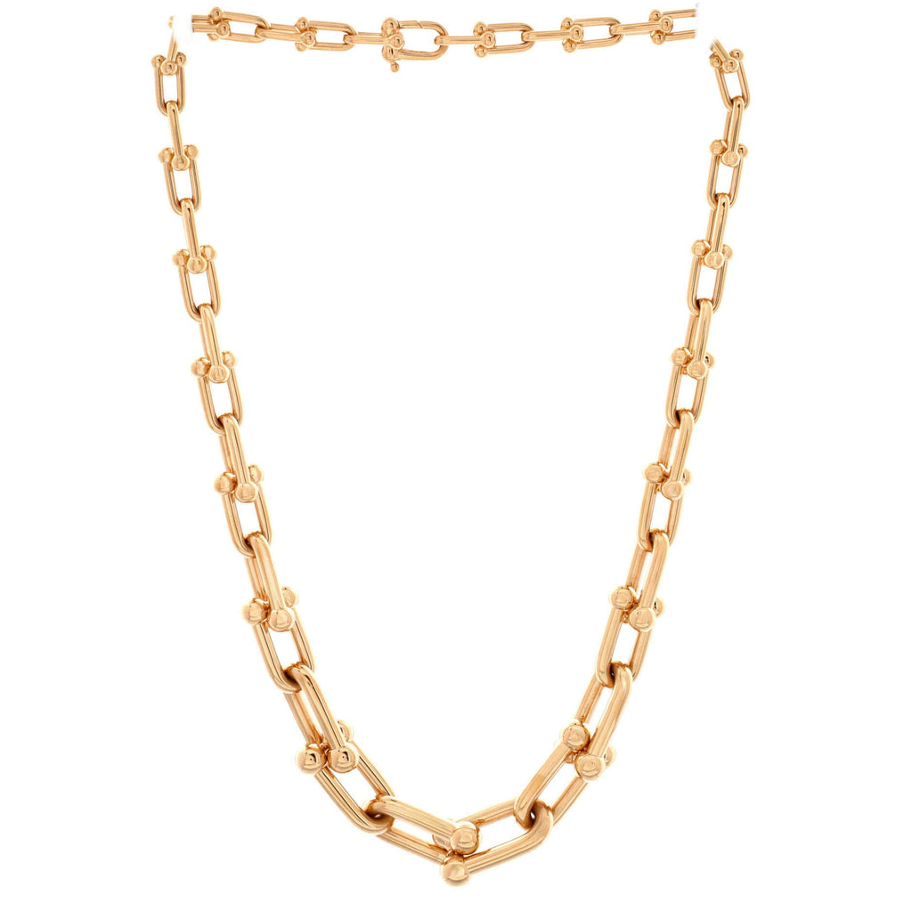 Tiffany HardWear Graduated Link Necklace 18K Rose Gold