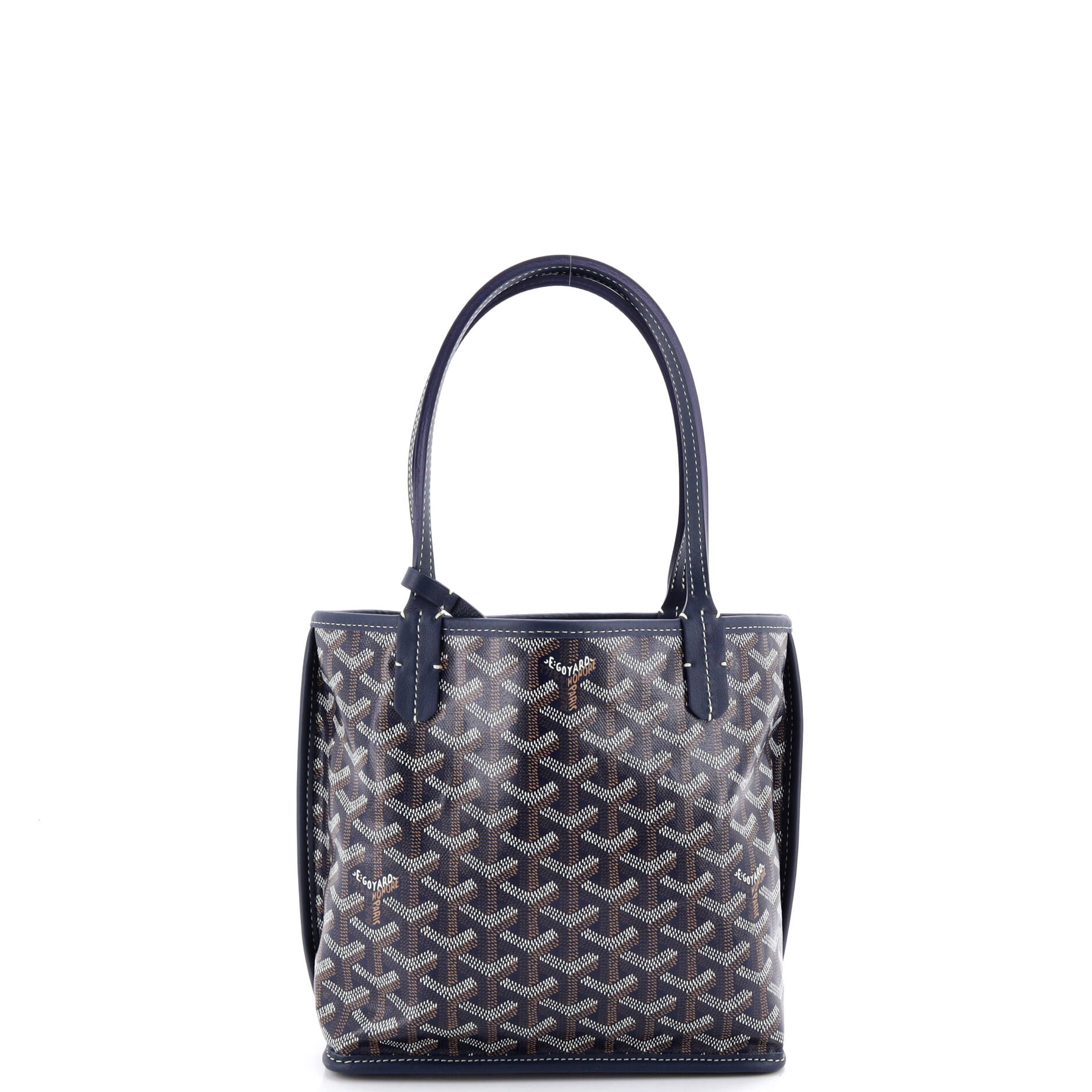 Anjou Reversible Tote Coated Canvas Mini