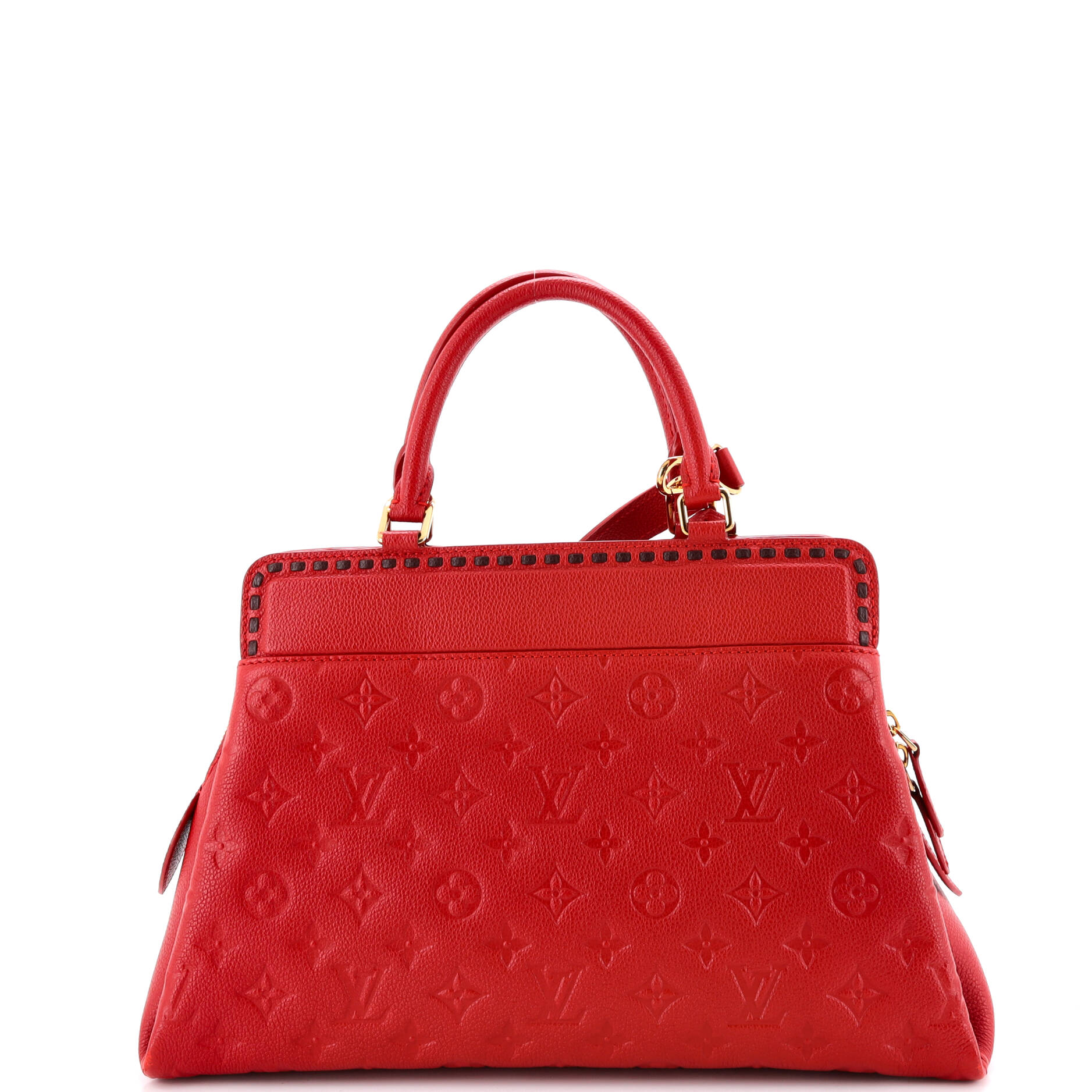 Vosges Handbag Whipstitch Monogram Empreinte Leather MM