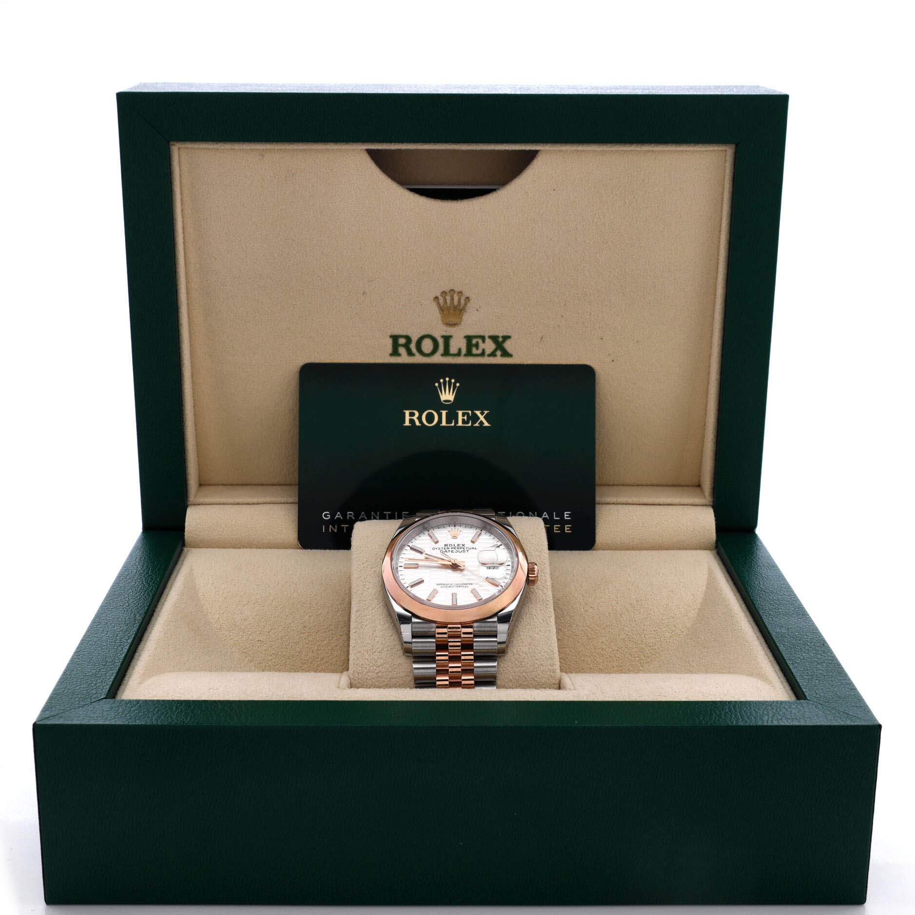 Oyster Perpetual Datejust Fluted Motif Automatic Watch Stainless Steel and Rose Gold 36