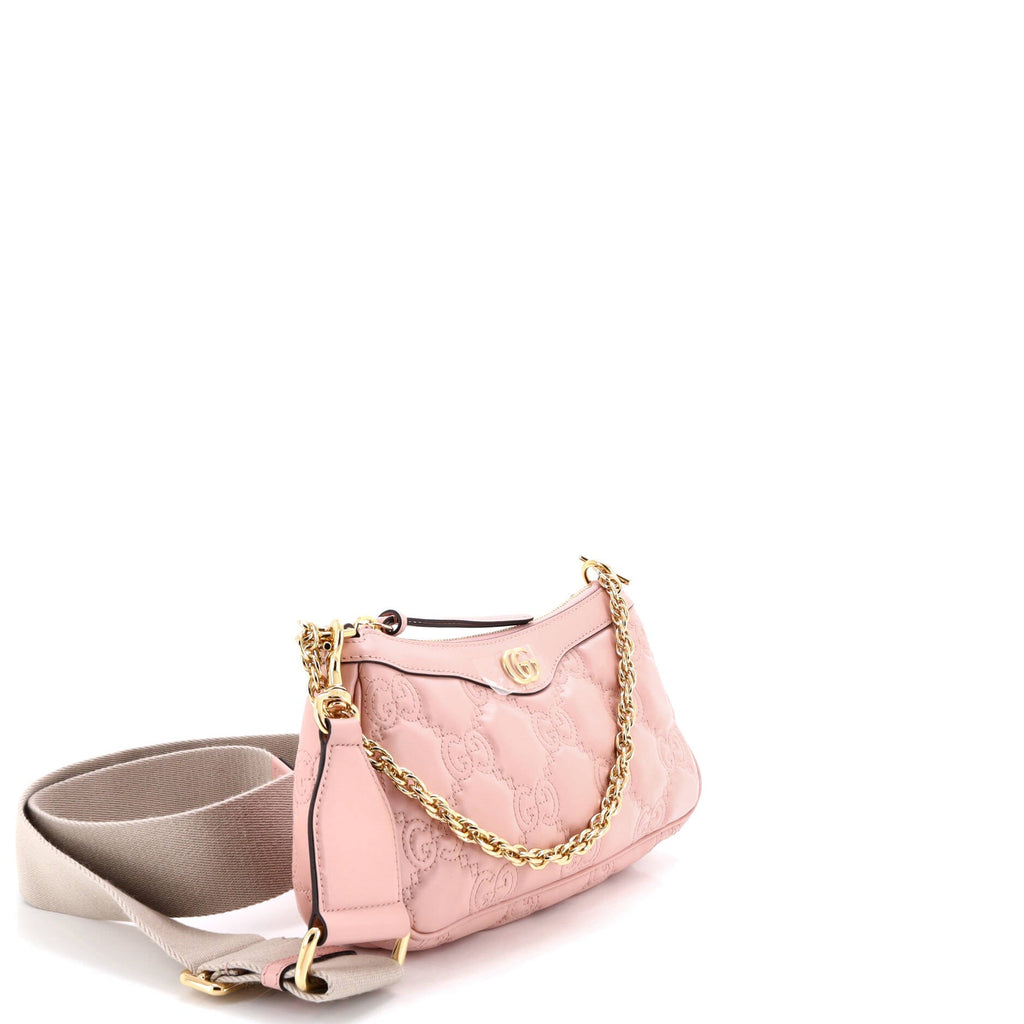 Zip Shoulder Bag GG Embossed Matelasse Leather Mini